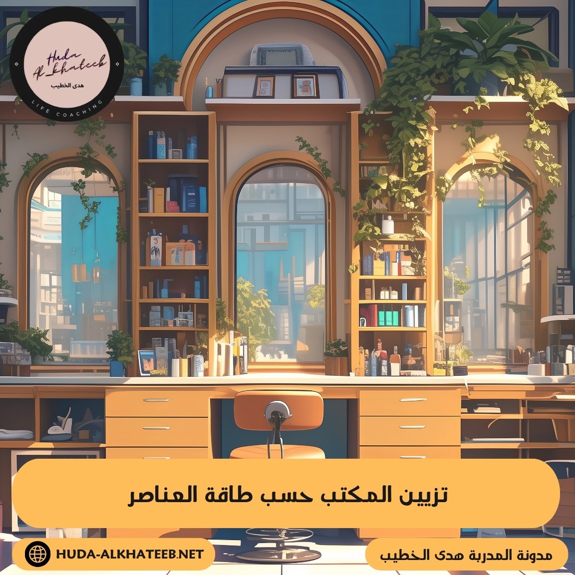 تزيين المكتب حسب طاقة العناصر وانجح في عملك